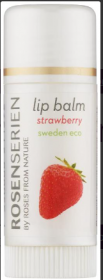 Rosenserien lipbalm strawberry , vegan