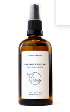 Massage&Bodyoil Soothing Lavender- OrganicsBySara 100 ml - Klicka på bilden för att stänga