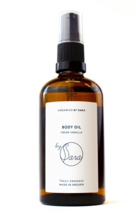 Body Oil Fresh Vanilla - OrganicsBySara 100 ml - Klicka på bilden för att stänga